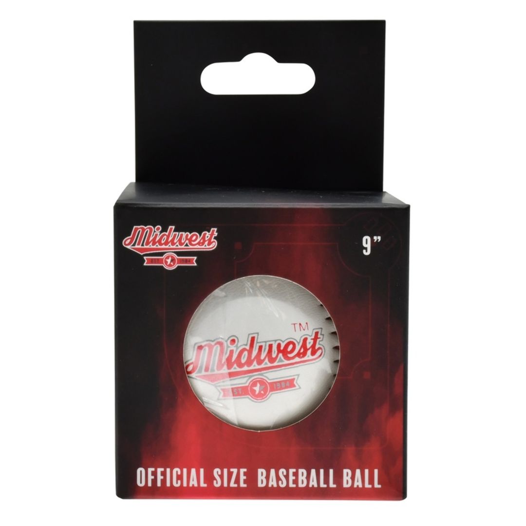 Ballon De Baseball Midwest – Taille 9" – Neuf – Prêt à Jouer