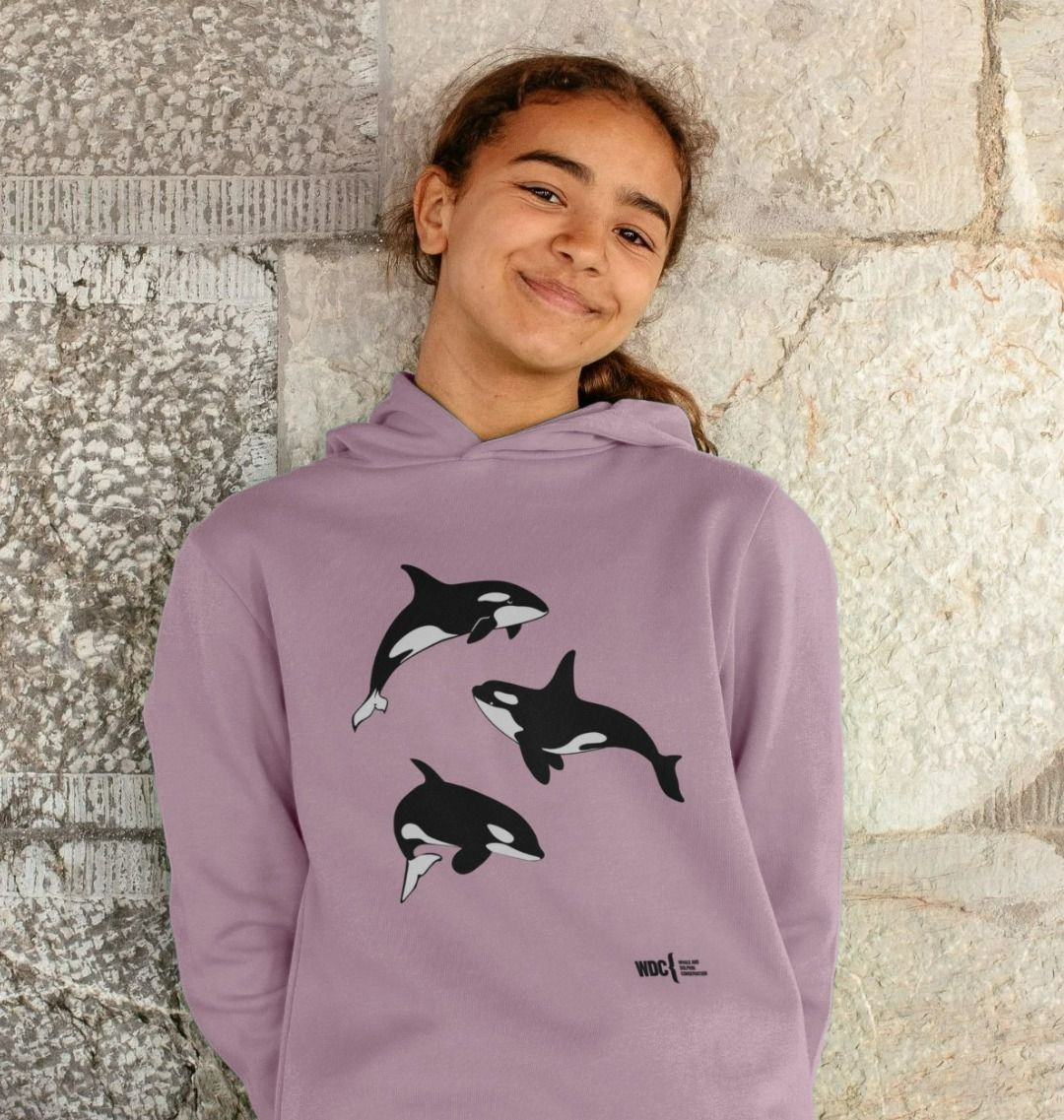 Kids' Orca Hoodie | Whale and Dolphin Conservation