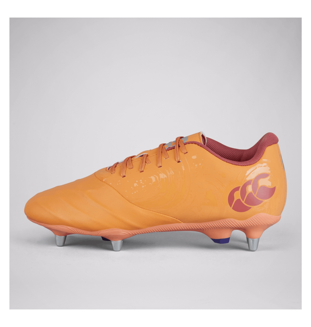 Stivali Unisex Canterbury Phoenix Genesis Team - Pelle Sintetica, Suola EVA, Caviglia Alta, Chiusura Con Lacci