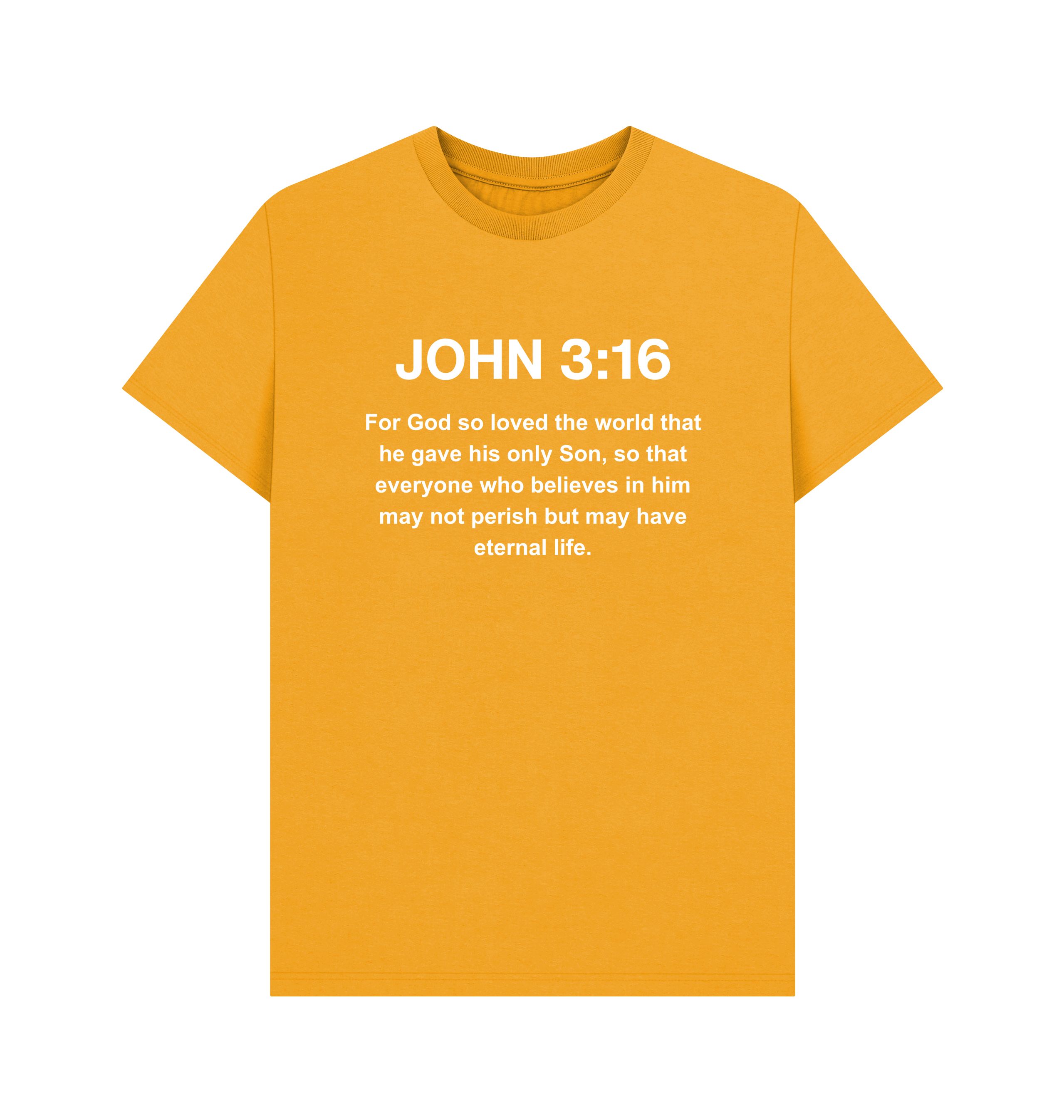 John 3:16 organic cotton Men's T-Shirt