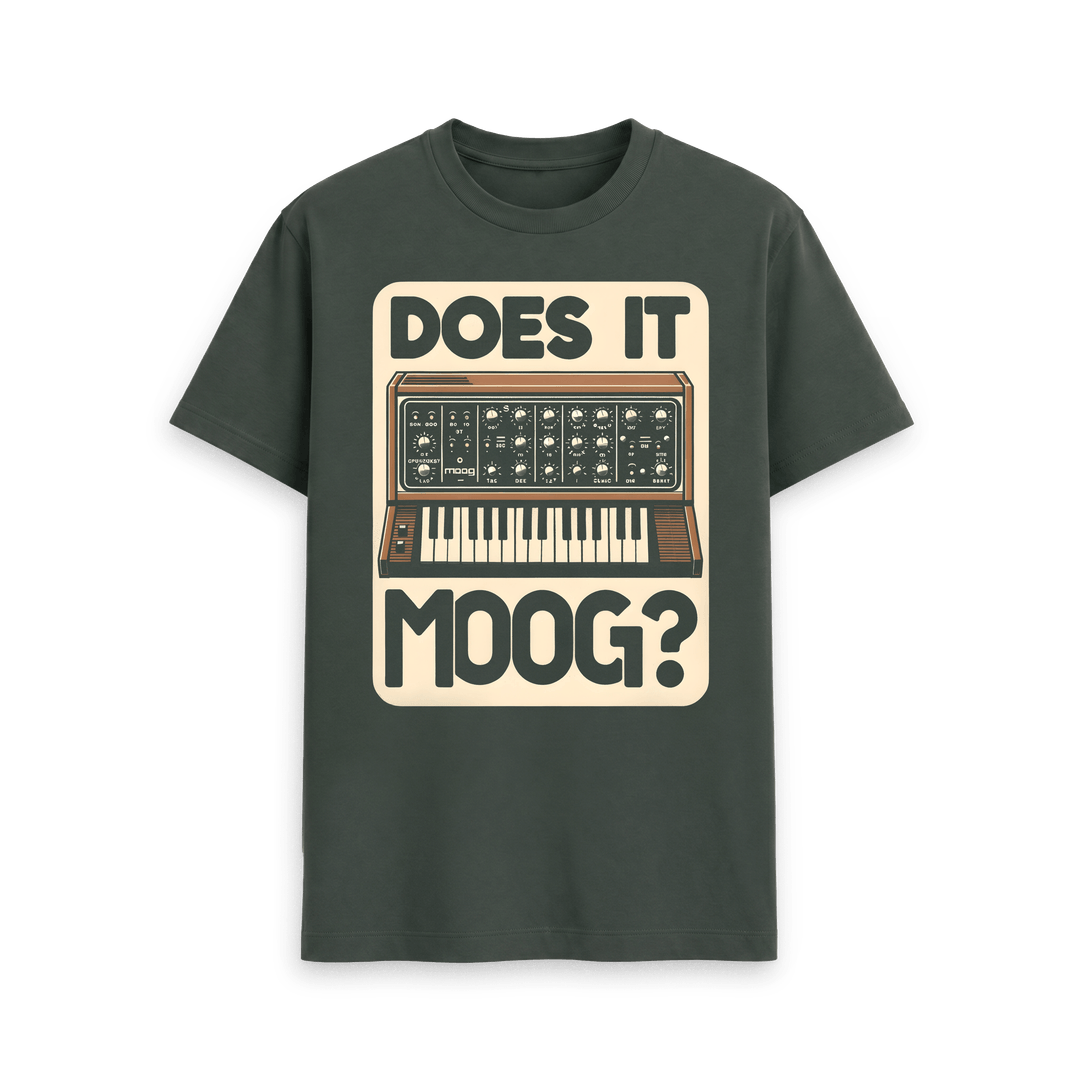 MOOG 100% Cotton Mens Synth T-Shirt | Music Producer Gift