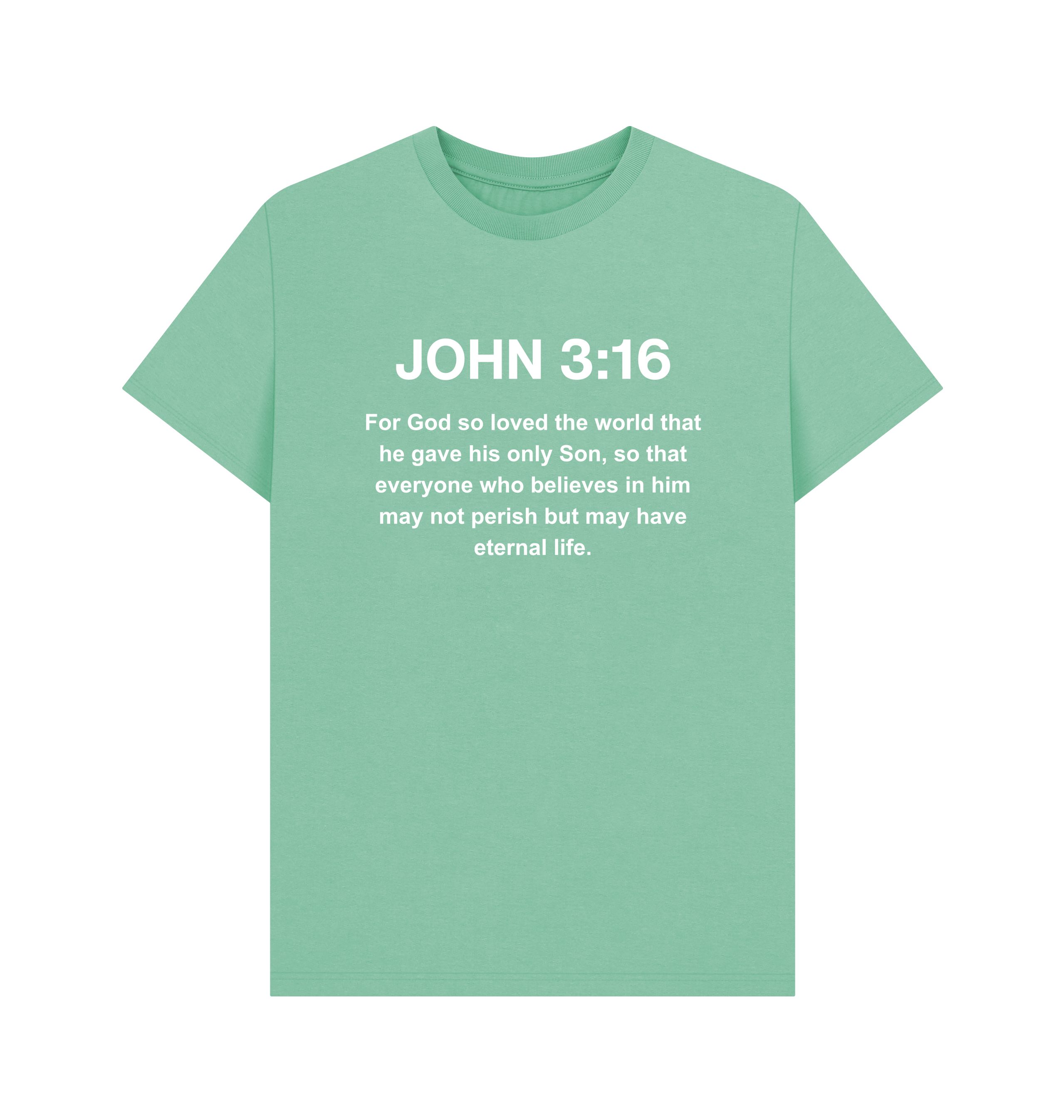 John 3:16 organic cotton Men's T-Shirt