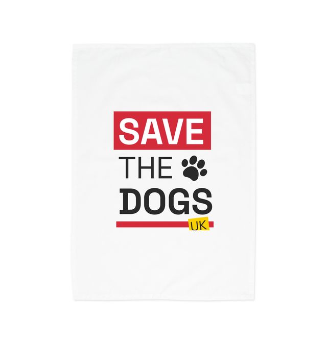 Save The Dogs UK - Tea Towel