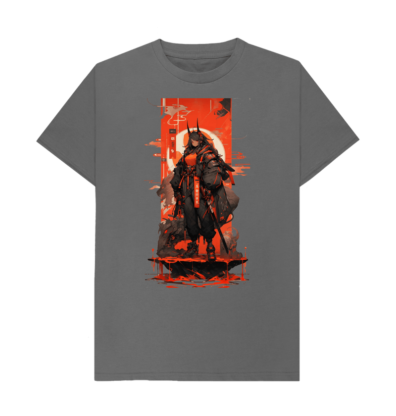 Men's Red Ninja Cyber Girl T-Shirt