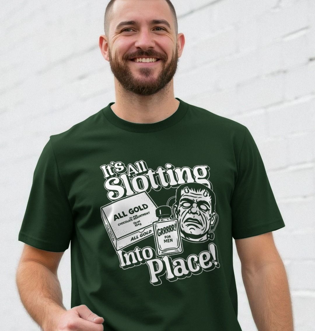Gold, Frankenstein & Grrrr Bottom Christmas T Shirt | Shirtbox