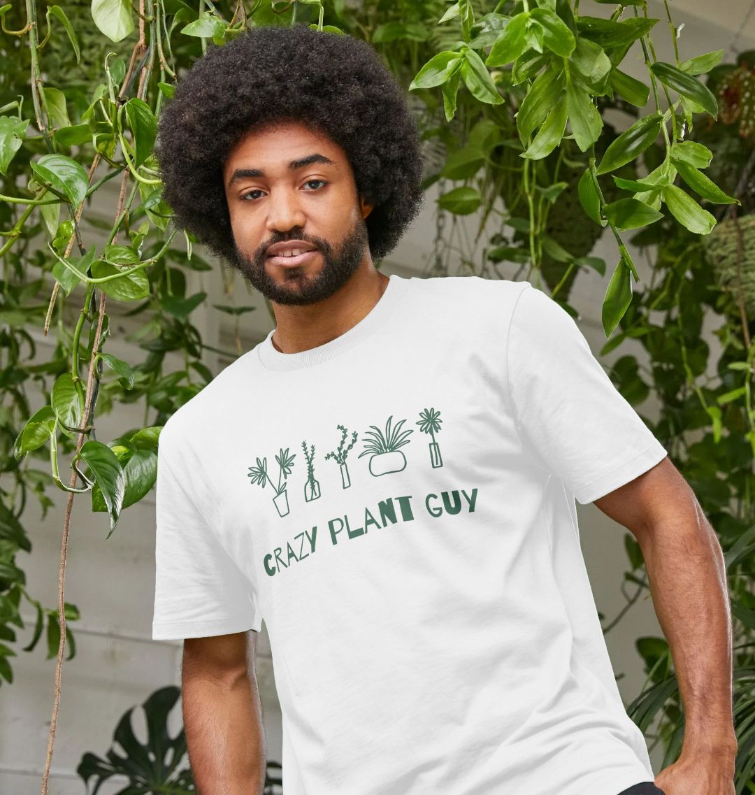 Men's Crazy Plant Guy T-shirt | Eco friendly tees