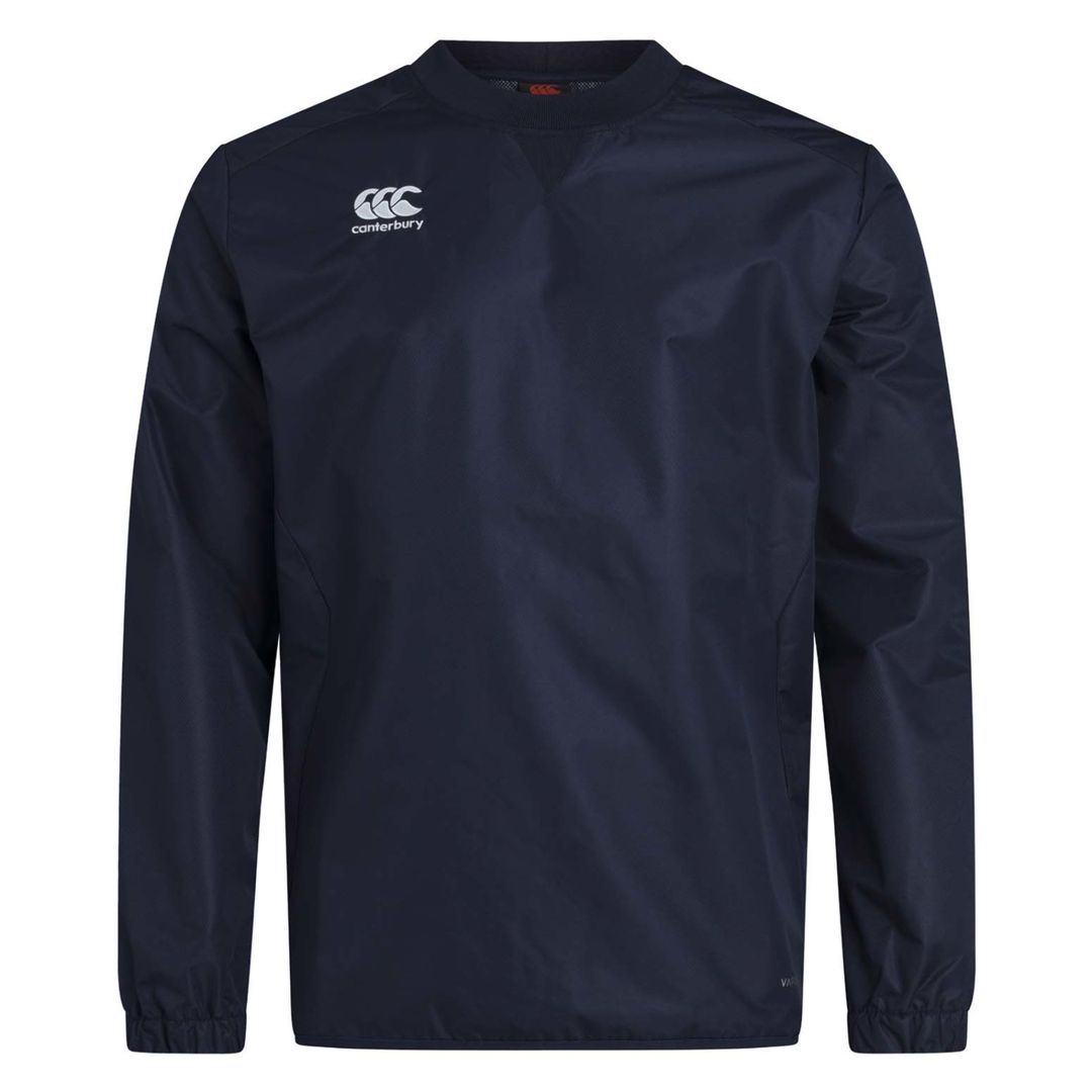 Canterbury Heren Vaposhield Hybrid 1/4 Zip Top met Lange Mouwen Marineblauw Canterbury Heren Vaposhield Hybrid 1/4 Zip Top met Lange Mouwen Marineblauw