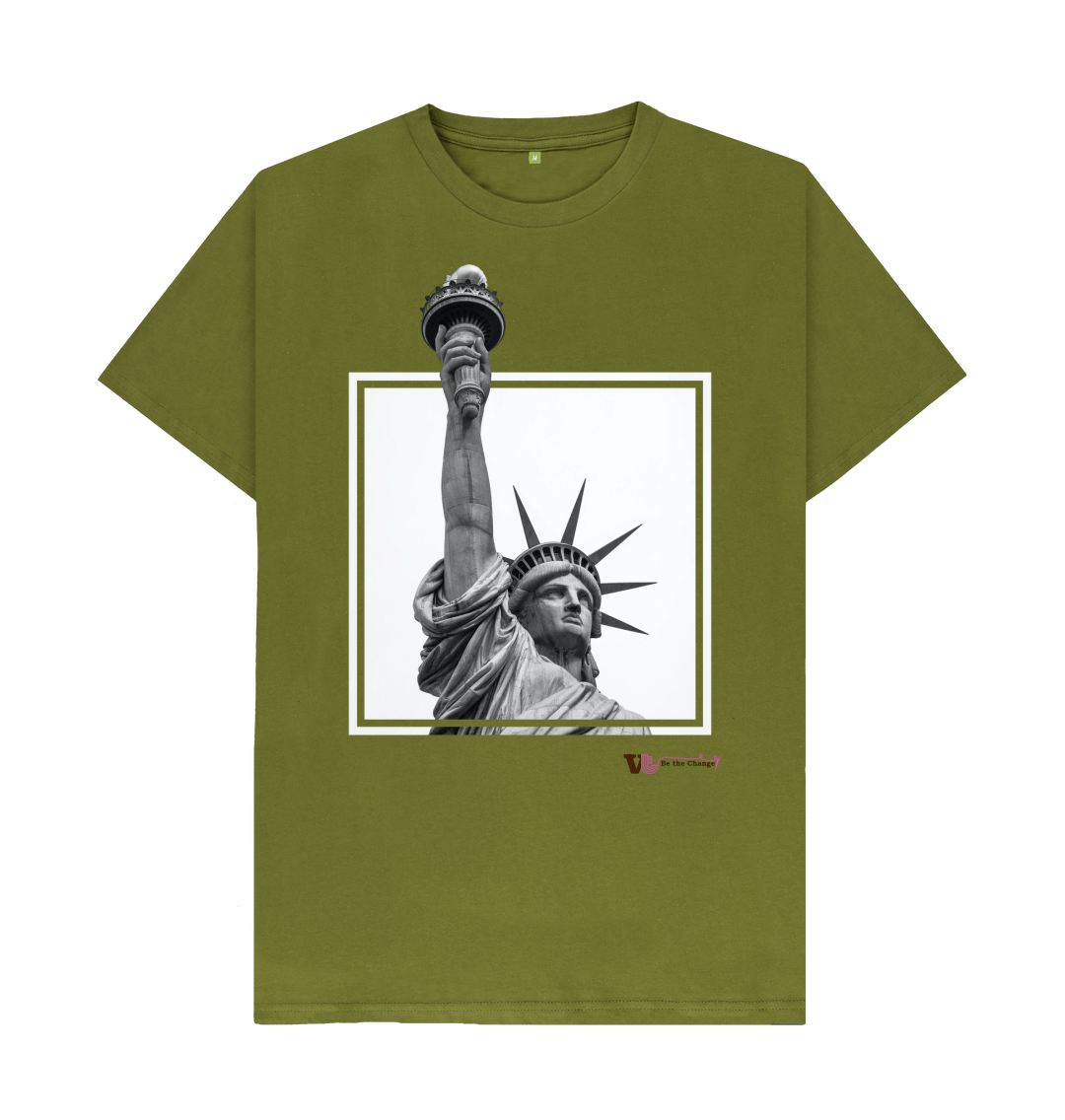 T-shirt NEIL BARRETT Statue De La Liberté - Taille XS Gris - Neuf Avec étiquettes