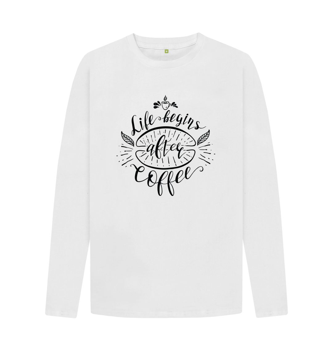 Buzz Shirts 'But First Coffee' Organic Cotton T-Shirt – Unisex Funny Slogan Tee