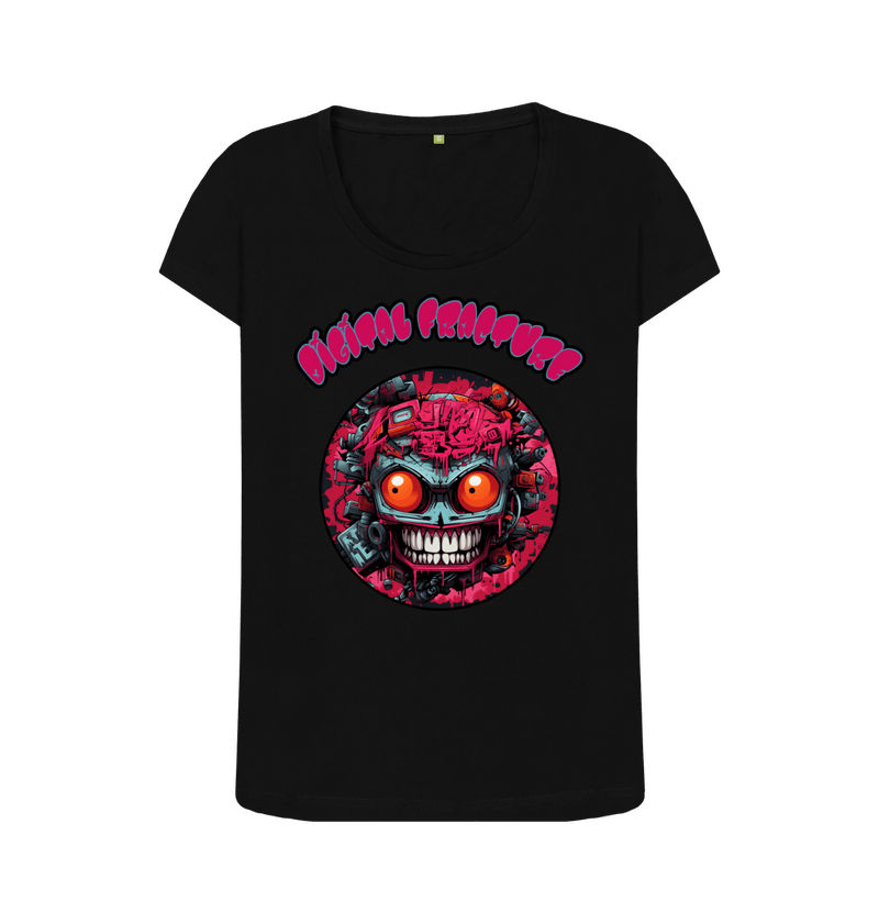 Women's Limited Edition Skull Bot Happy Head T-Shirt