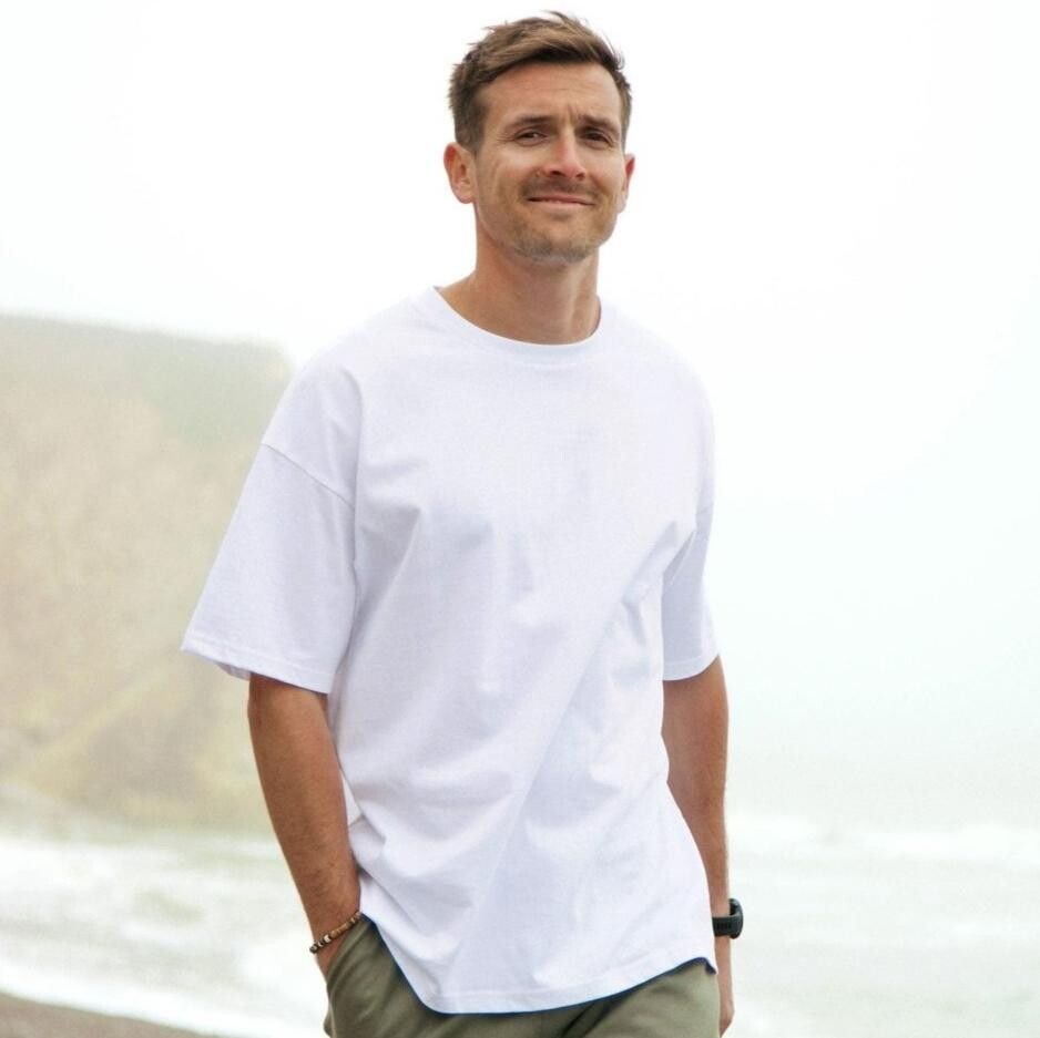 Men’s Striped Oversized T-Shirt – Casual Short Sleeve Tee | Loose Fit, 95% Cotton, Streetwear Style - View #7