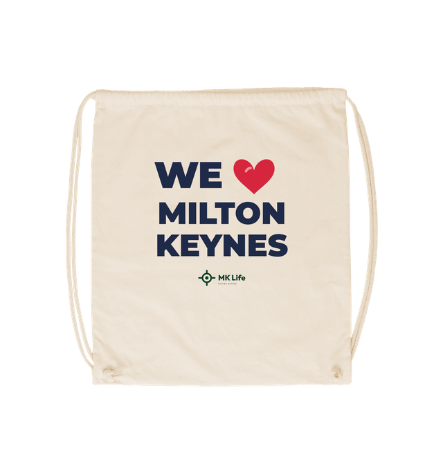 We Love Milton Keynes Drawstring Bag