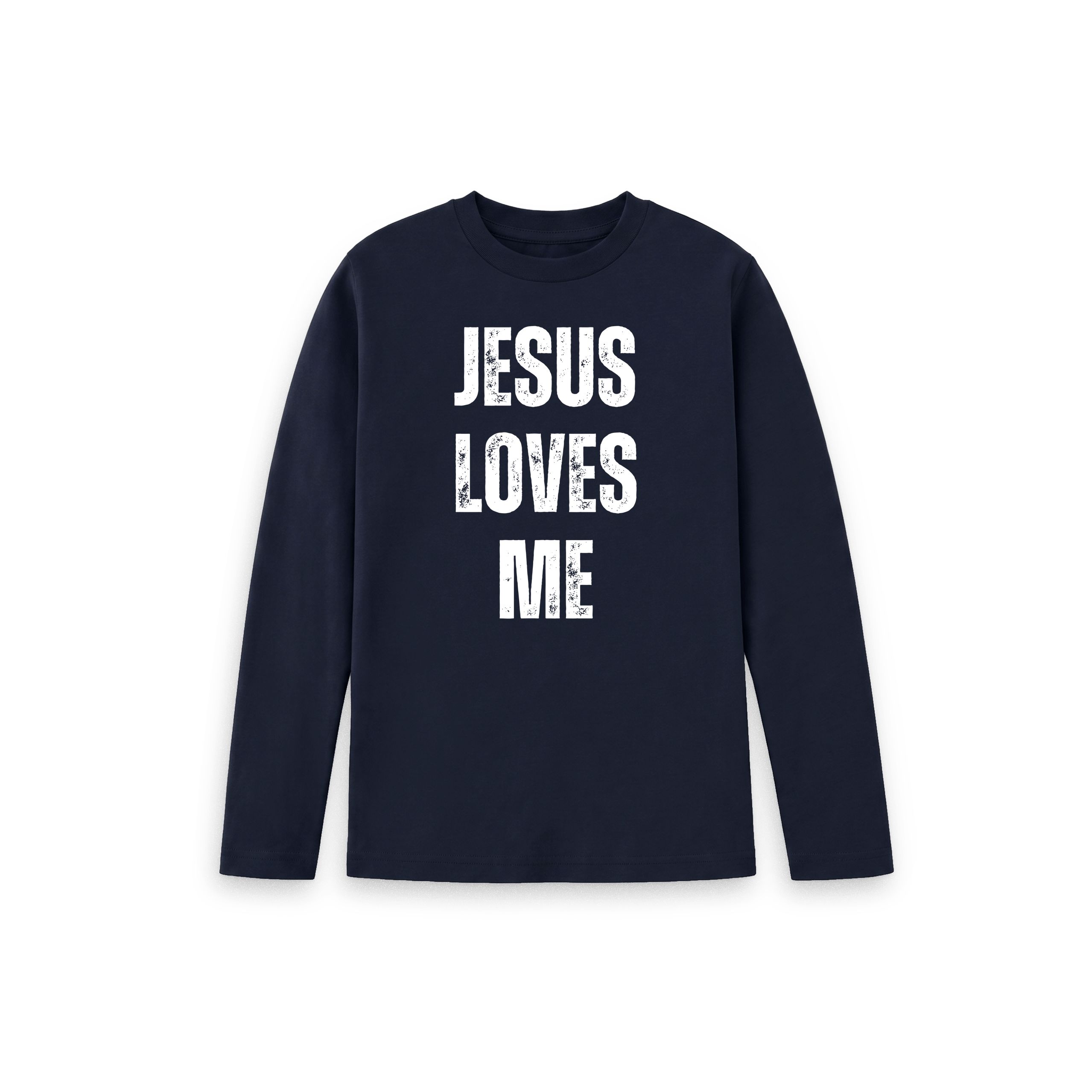 Jesus Loves Me 100% Organic cotton Kid's Long Sleeve T-shirt