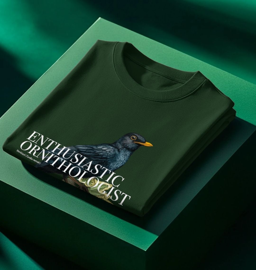 Blackbird Enthusiastic Ornithologist T-Shirt
