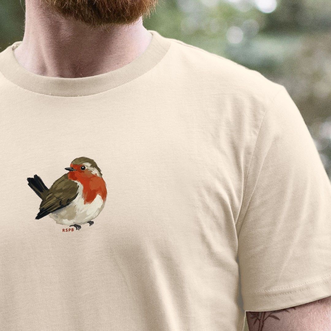Robin T-shirt | Organic Cotton Robin T-shirt | RSPB