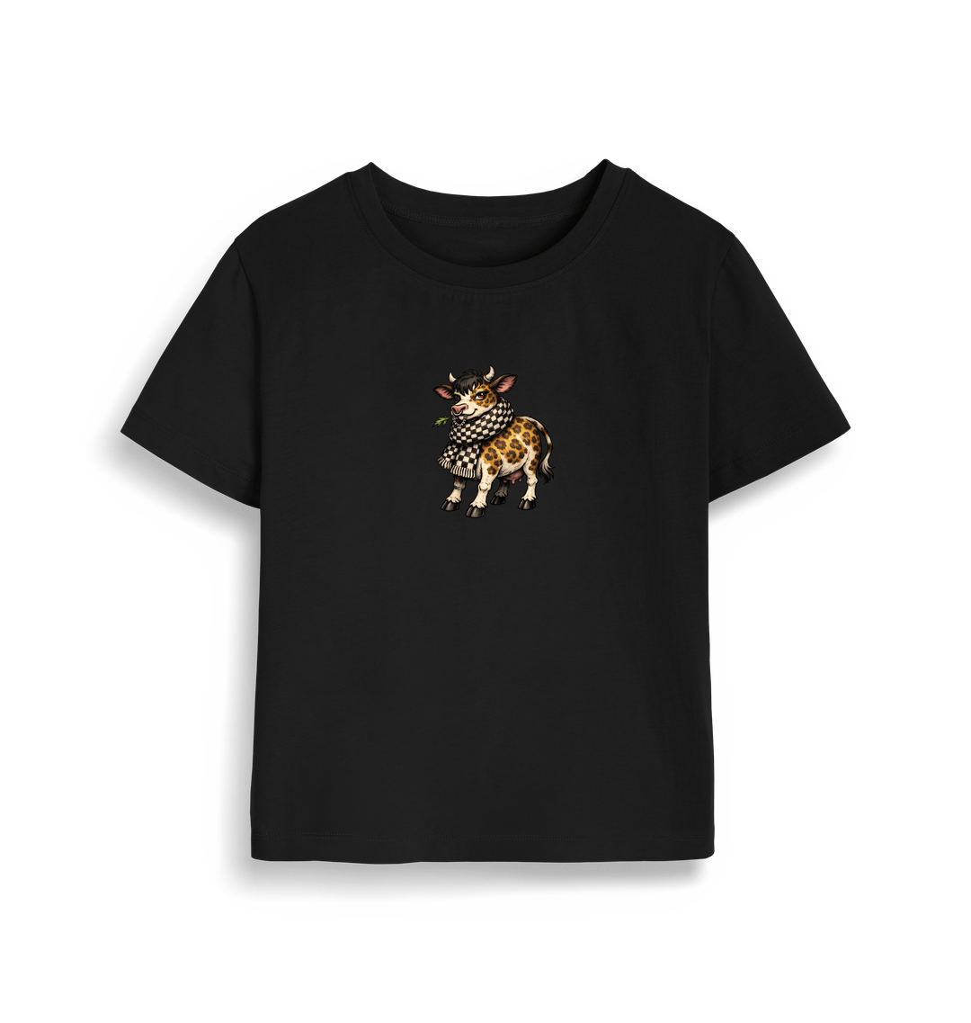 Leopard Print Cow Baby Tee