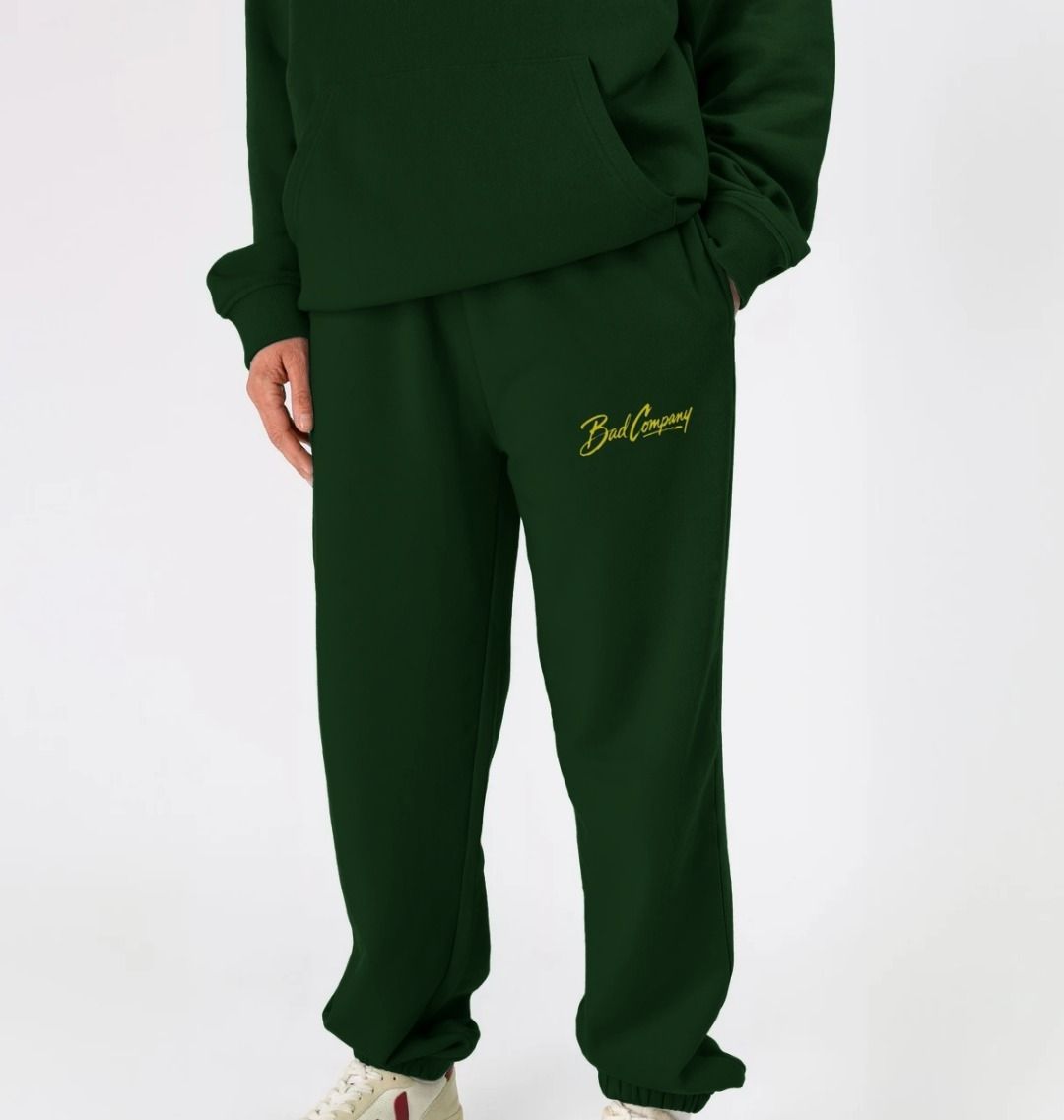 Bad Company joggers with solar yellow signature