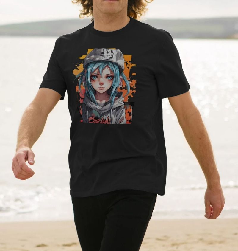 Men's Anime Skater Girl T-Shirt