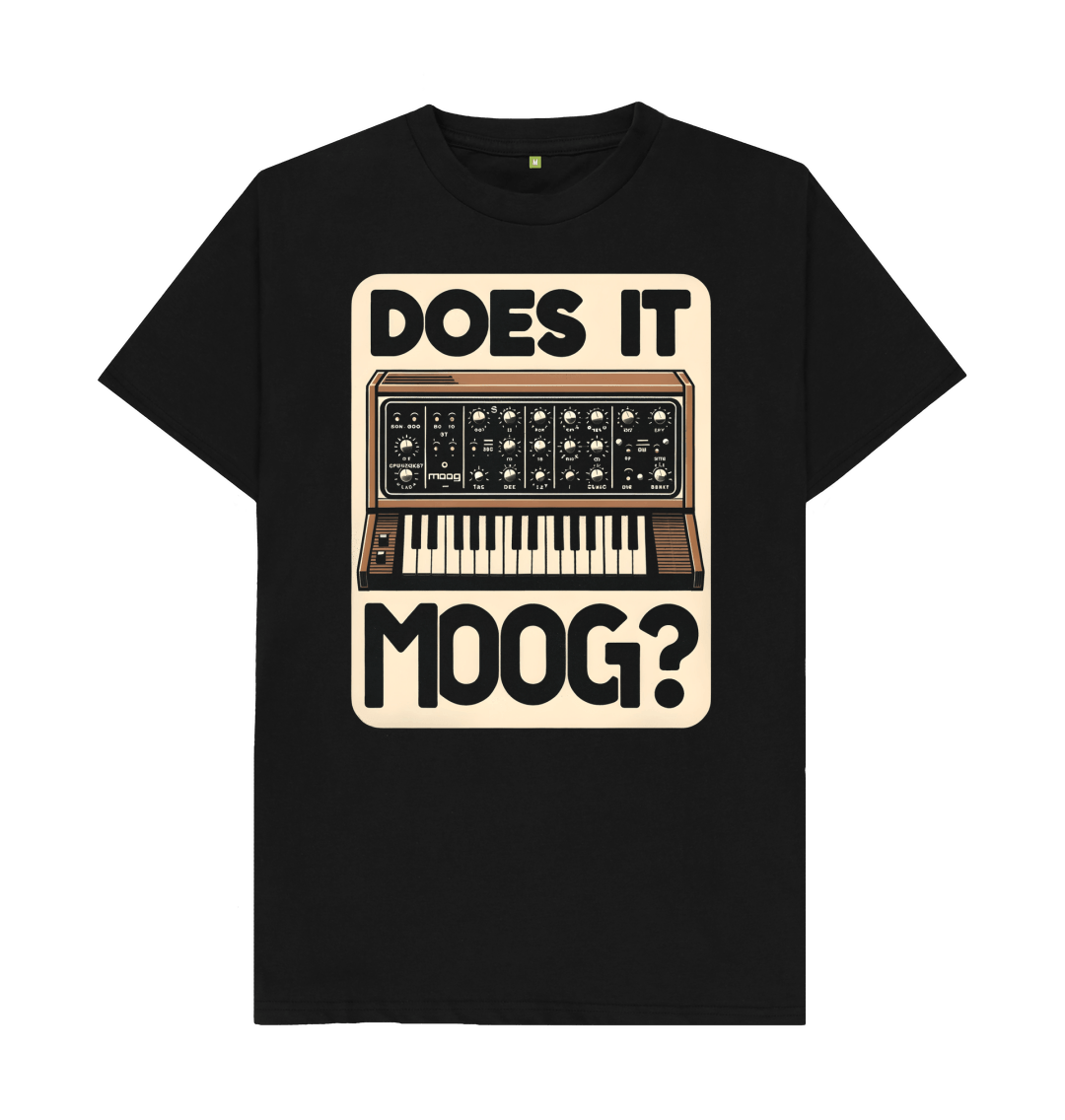 MOOG 100% Cotton Mens Synth T-Shirt | Music Producer Gift