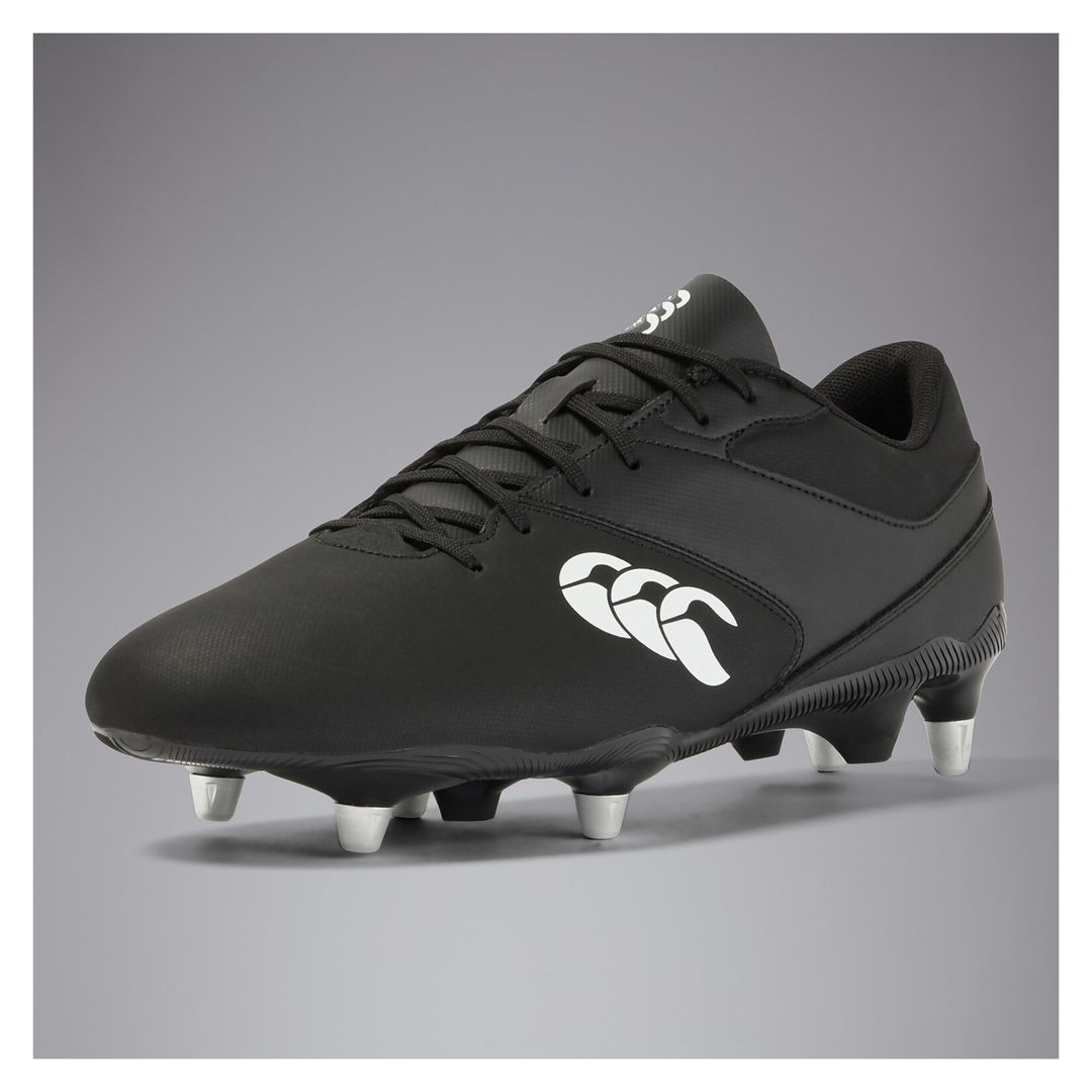 Canterbury Jungen Phoenix 3.0 Plus SG Soft Ground Rugbyschuhe Schwarz