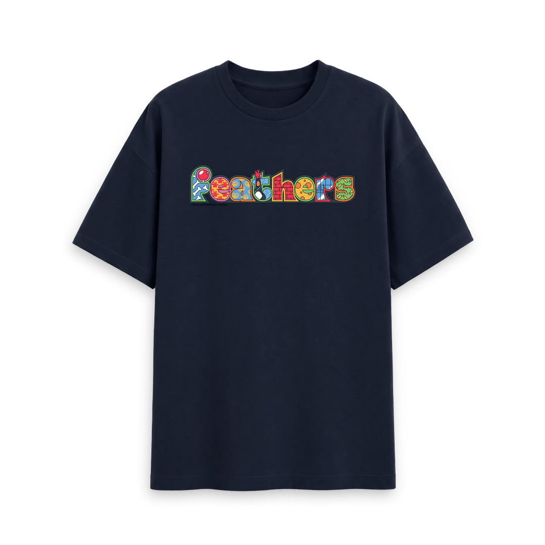 Colourful Feathers McGraw Oversized T-Shirt