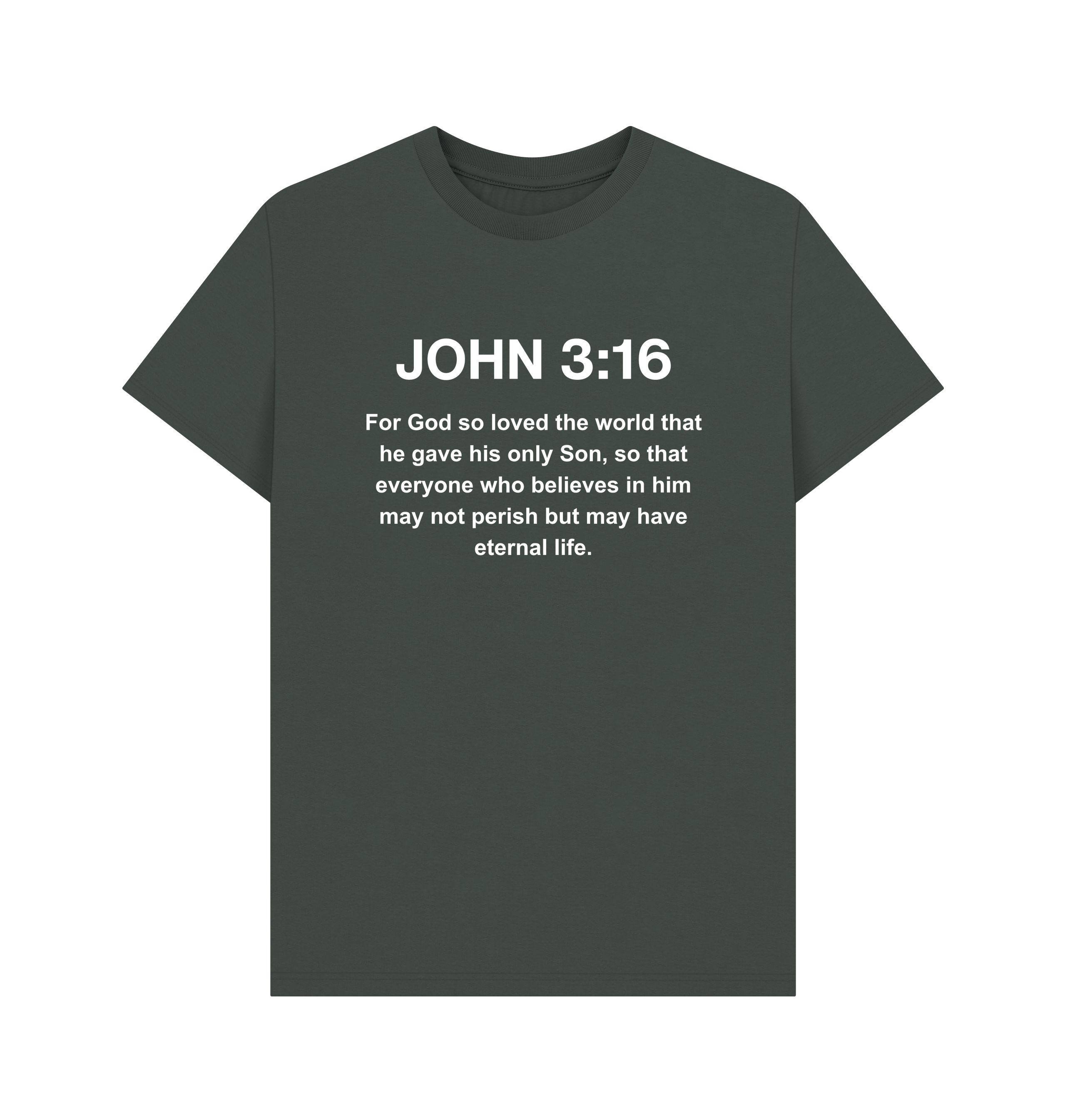 John 3:16 organic cotton Men's T-Shirt