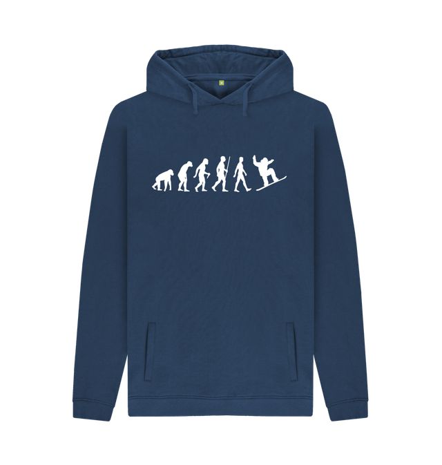 Evolution - Maglietta Uomo Snowboarder, Blu Royal, XL, 100% Cotone, Fruit Of The Loom