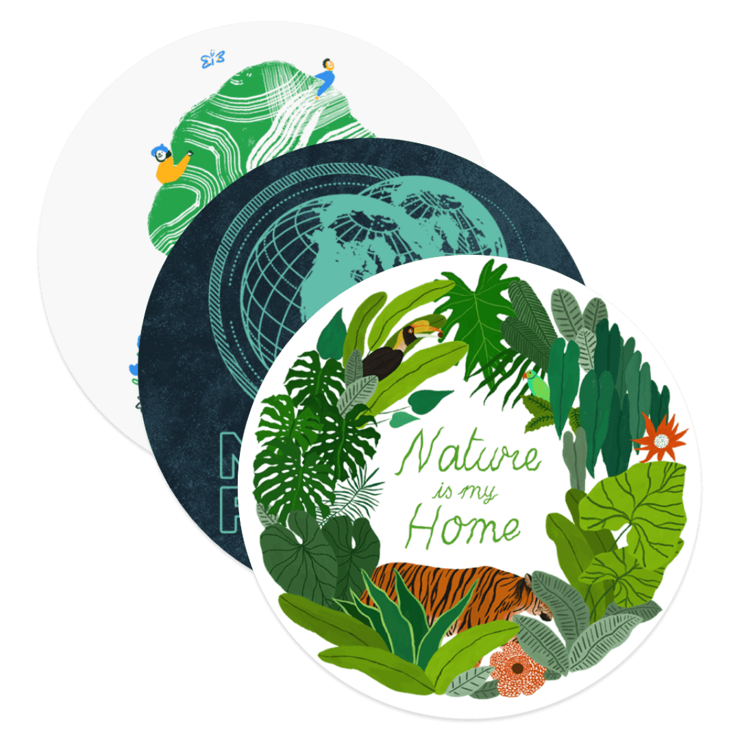 Nature Is My Home Sticker Pack