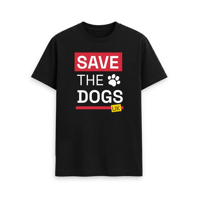 Save The Dogs UK T-Shirt Mens (Black)