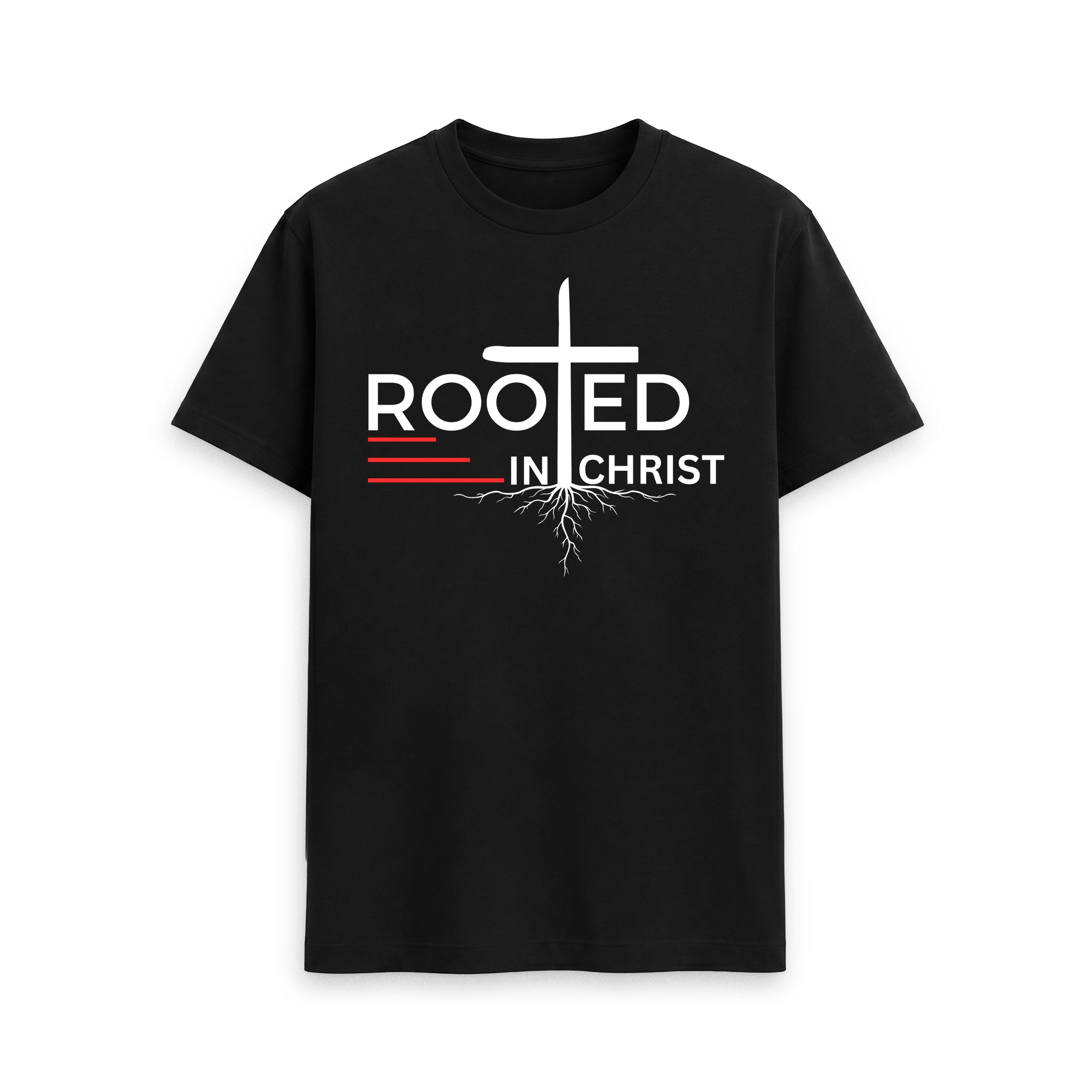 Colossians 2:7 - Rooted in Christ Organic cotton Men's T-Shirt
