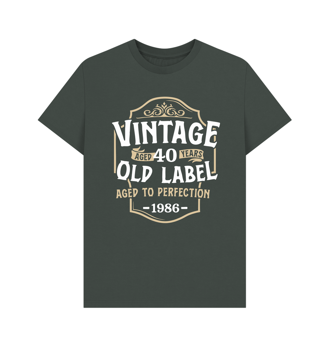 Vintage 1986 Birthday T Shirt | 40th Birthday | Shirtbox