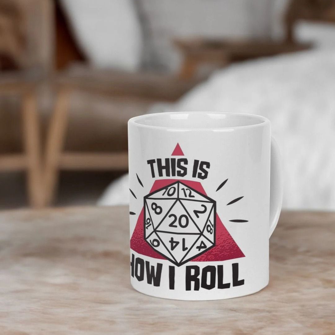 Dungeons and Dragons Mug | D20 Dice Mug | Shirtbox