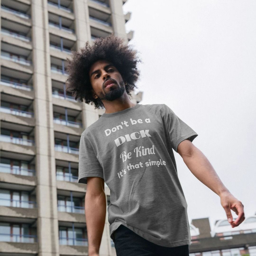 Don't Be A Dick Unisex Sweatshirt - Oversized Fleece Crewneck, Printed In USA