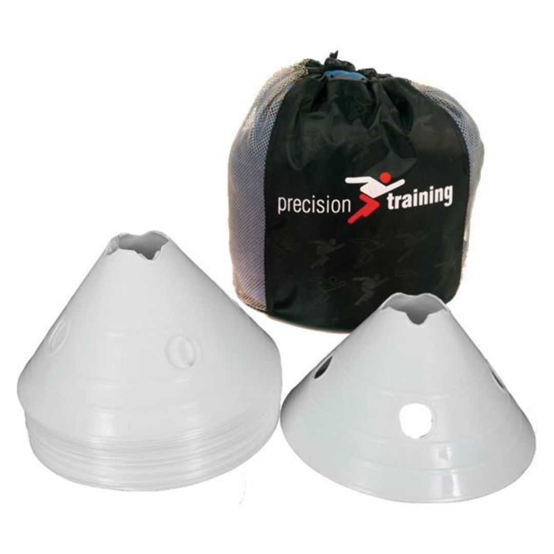 Precision PRO HX Saucer Cones - Set Da 50 Coni Per Allenamento, Agilità E Calcio, Multicolore, Taglia Unica, Attrezzatura Sportiva