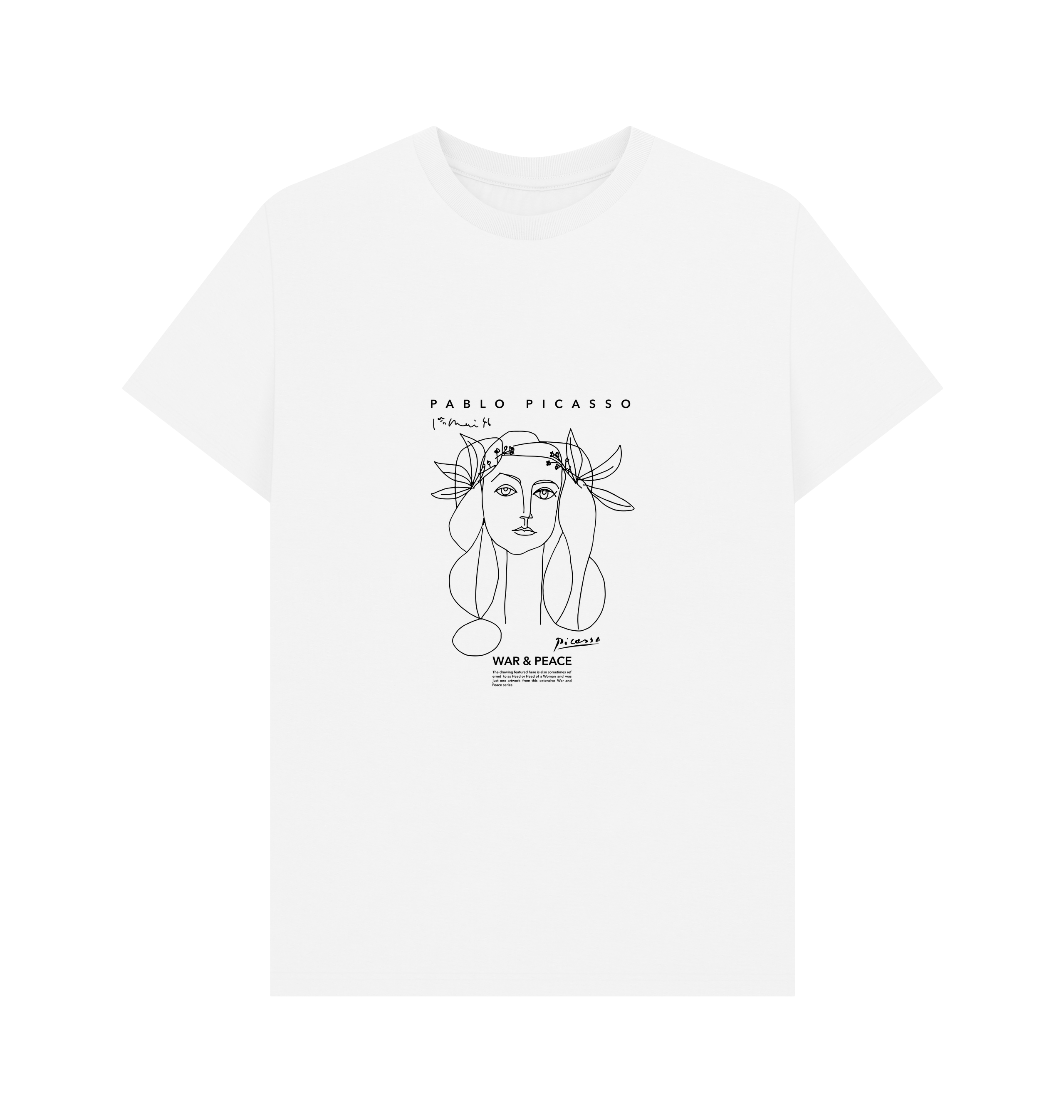 PREMIUM OFFICIAL APOH Picasso War & Peace White T-Shirt - Picture 2 of 3
