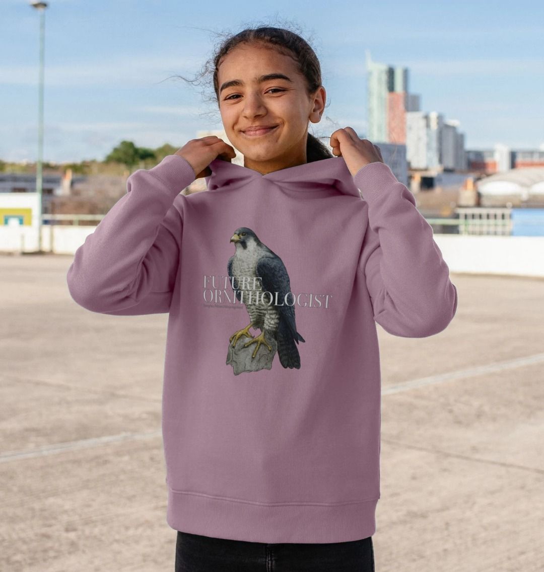 Peregrine Falcon Future Ornithologist Kids' Hoodie
