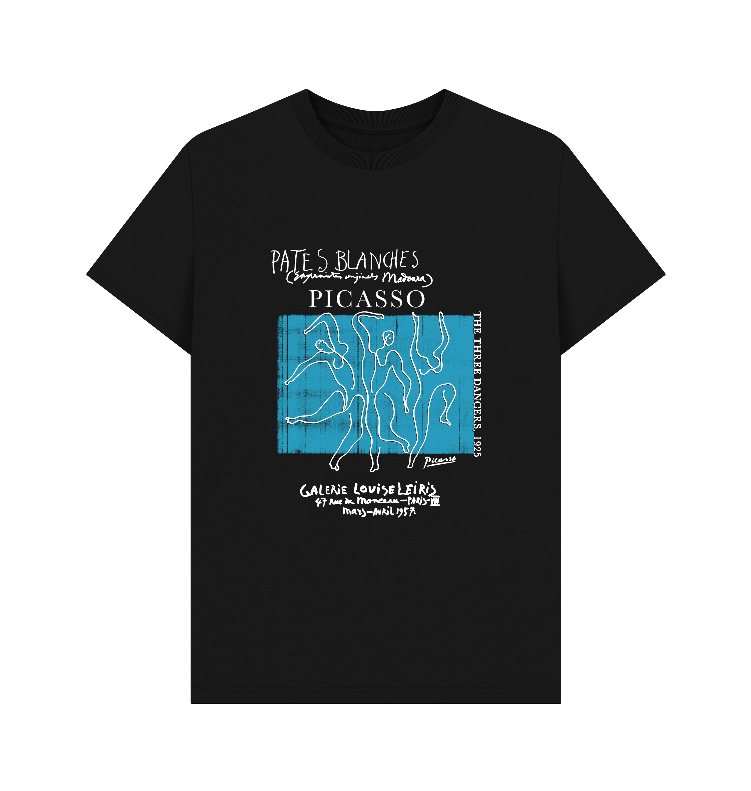 PREMIUM OFFICIAL APOH APOH Picasso 'The Three Dancers' Black T-Shirt - Picture 2 of 3