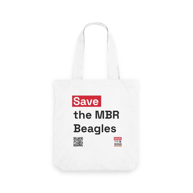 Save the MBR Beagles Tote Bag - White
