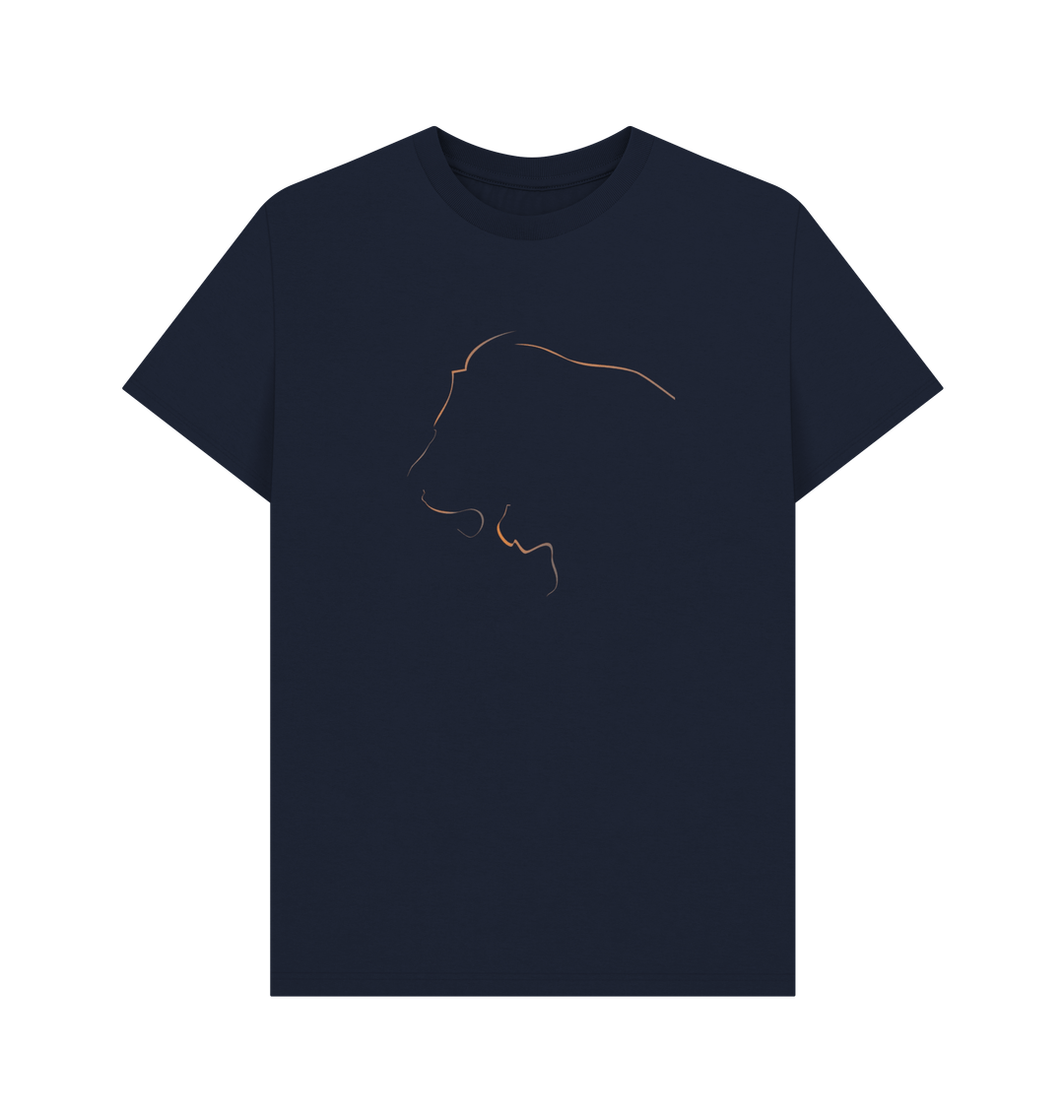 リフトLION GRAPHIC VINTAGE BT-SHIRT - NAVY Lion Line T-shirt