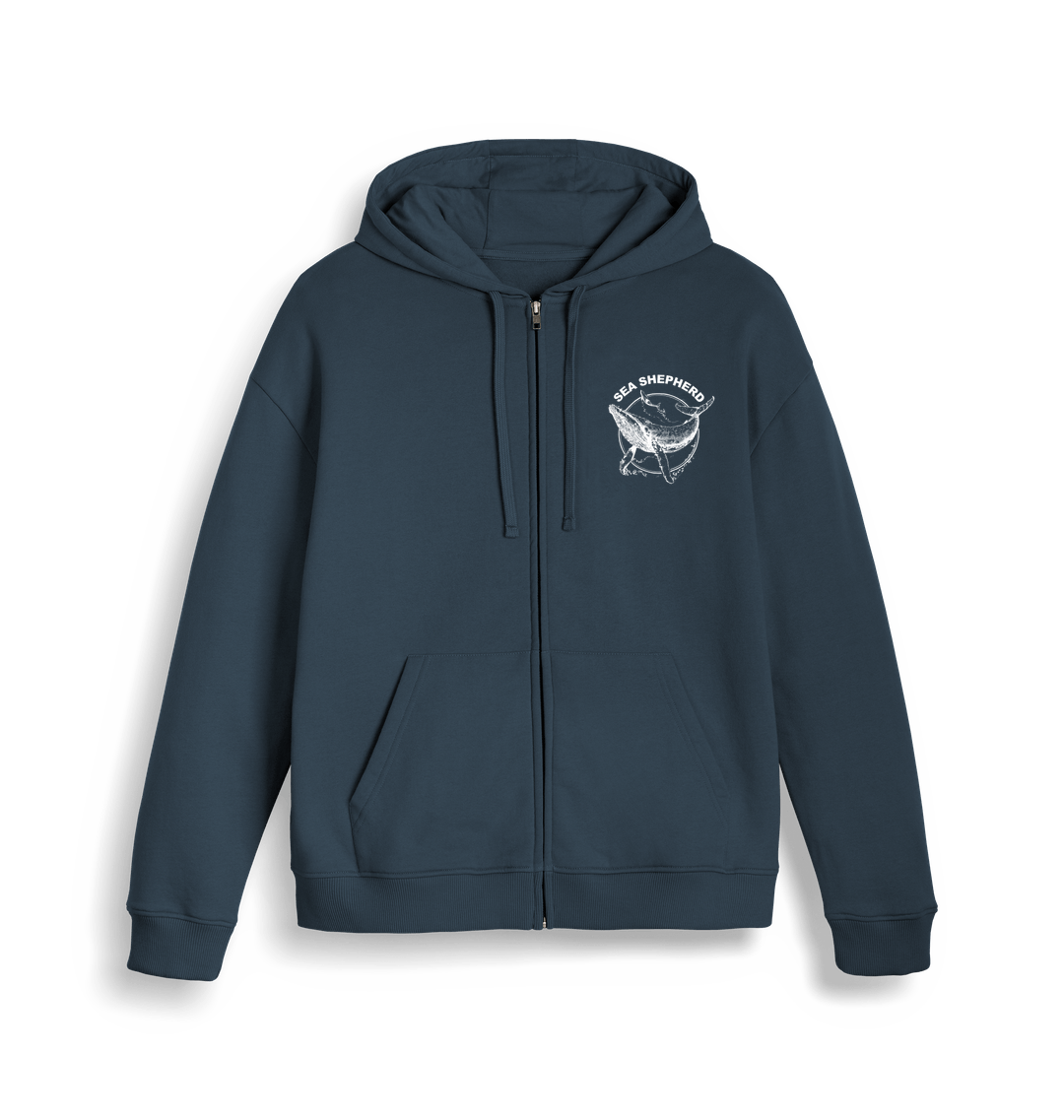 Sea Shepherd Whale Zip-Up Hoodie Sea Shepherd Whale Zip-Up Hoodie