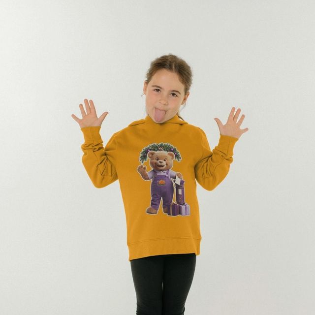 Little Bear of Hope Letter to Santa Kids Hoodie — fotografia 1