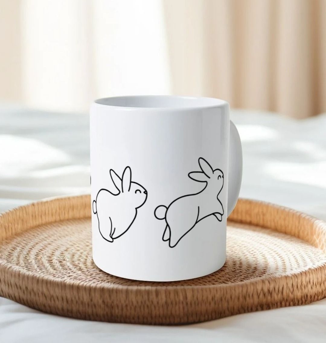 Bunny Mug | Cute Rabbit Coffee Cup | Rabbit Welfare
