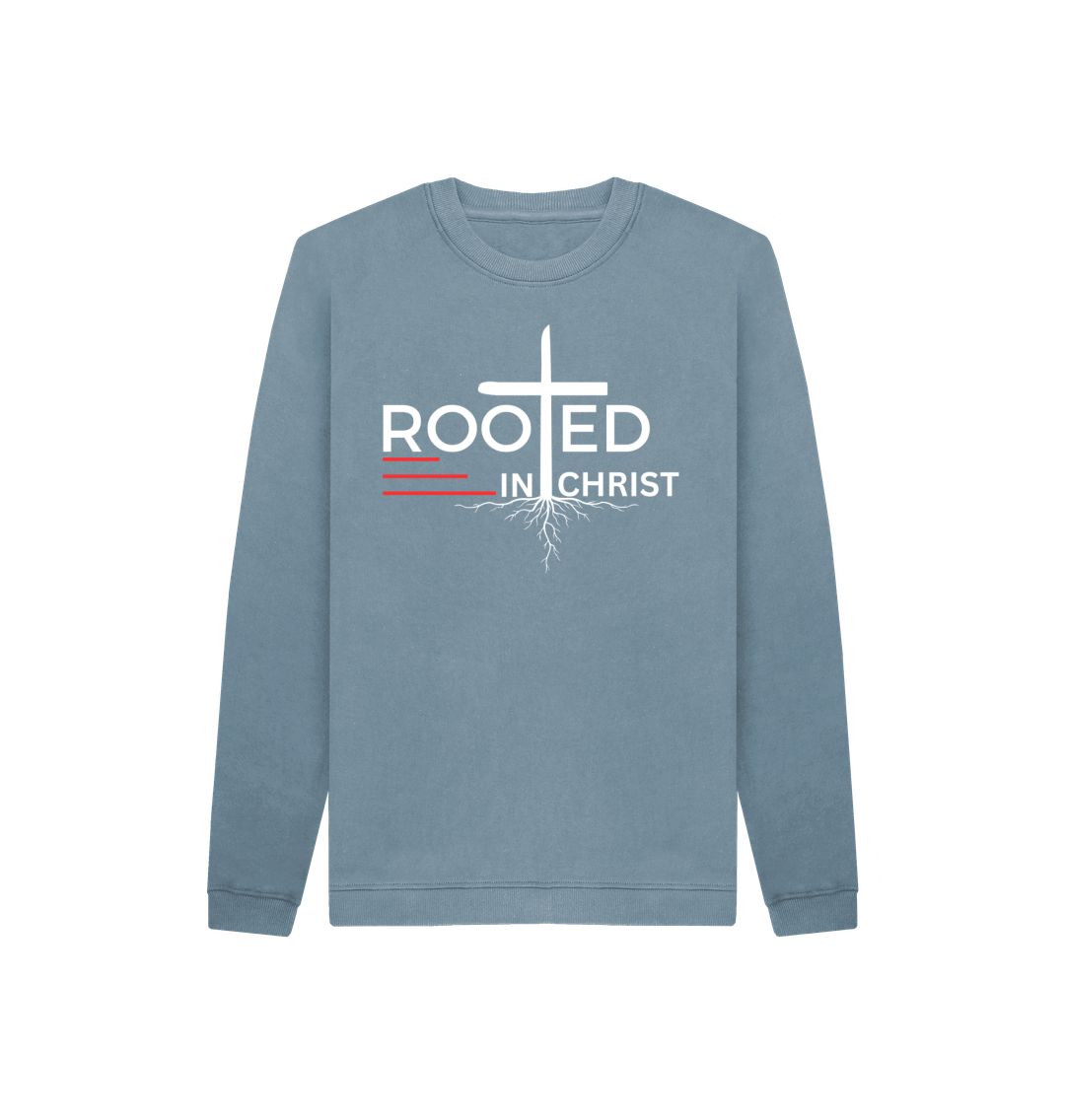 Colossians 2:7 - Rooted in Christ Organic cotton Kid's Jumper & Sweatshirt