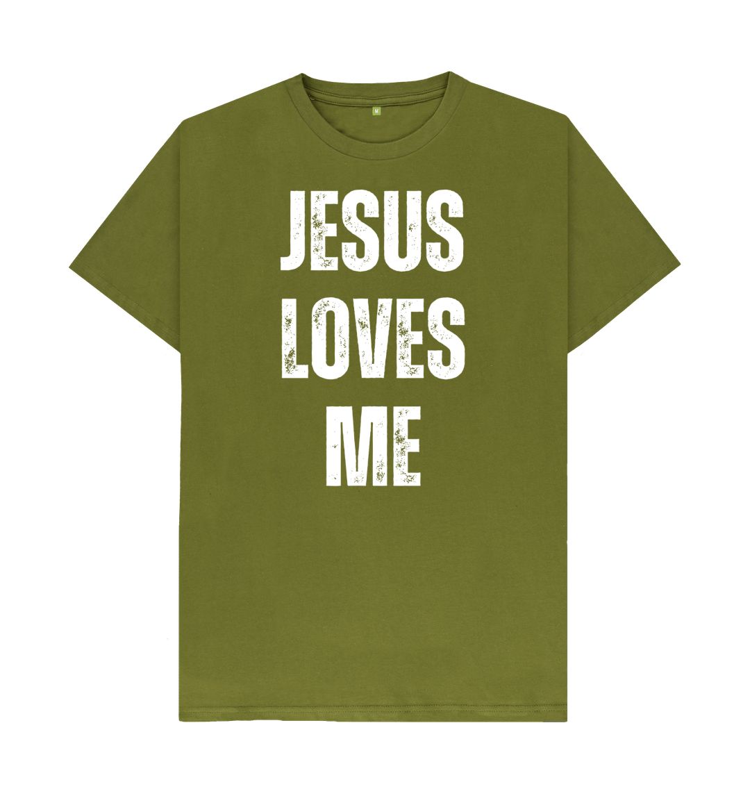 Jesus Loves Me 100% Organic cotton Men's T-Shirt