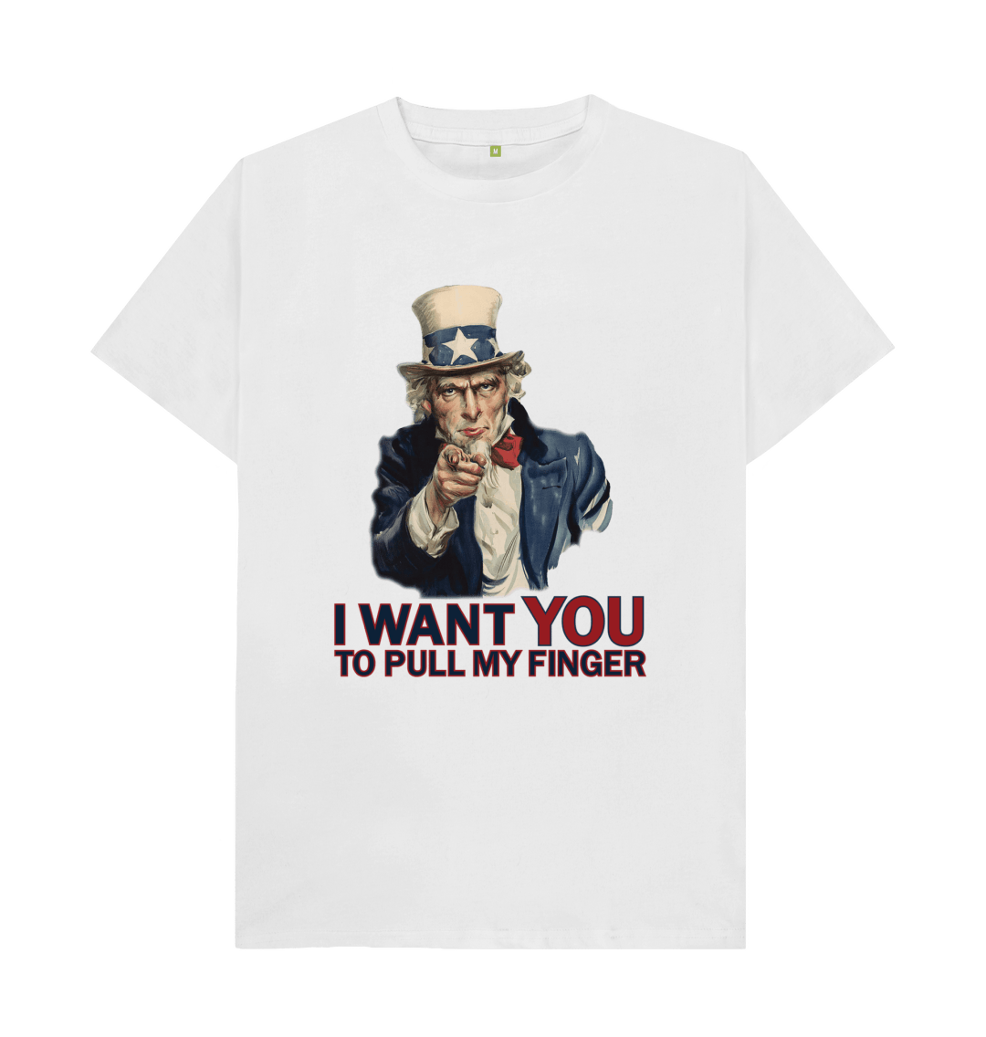 Uncle Sam Pull My Finger T Shirt | Funny Parody | Shirtbox