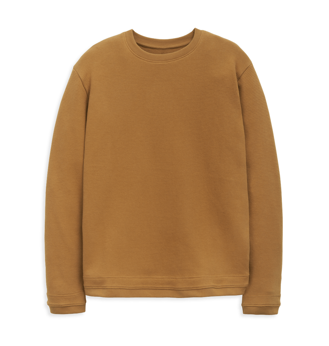 Men's Waffle Knit Jumper Waffle Sweater Rapanui