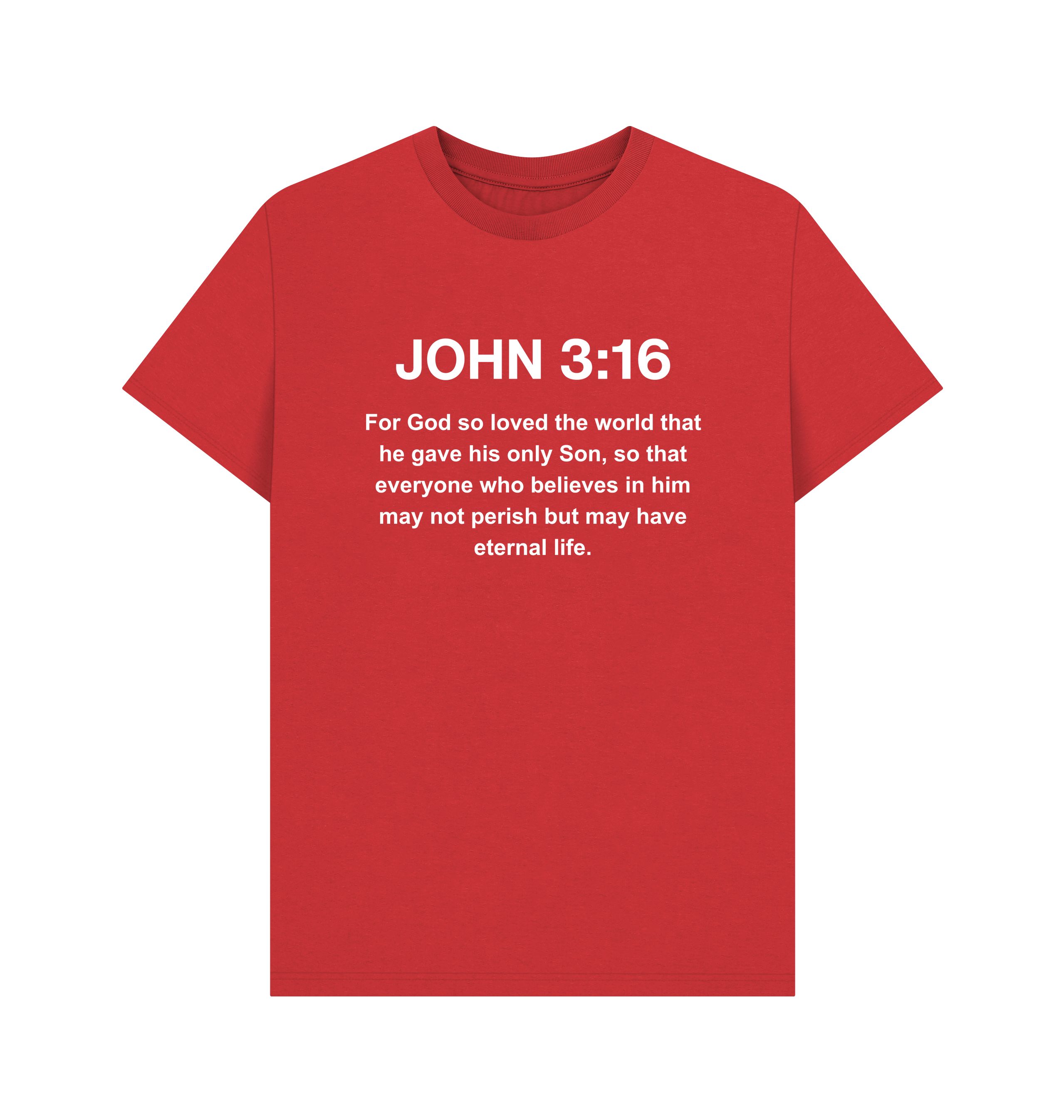 John 3:16 organic cotton Men's T-Shirt