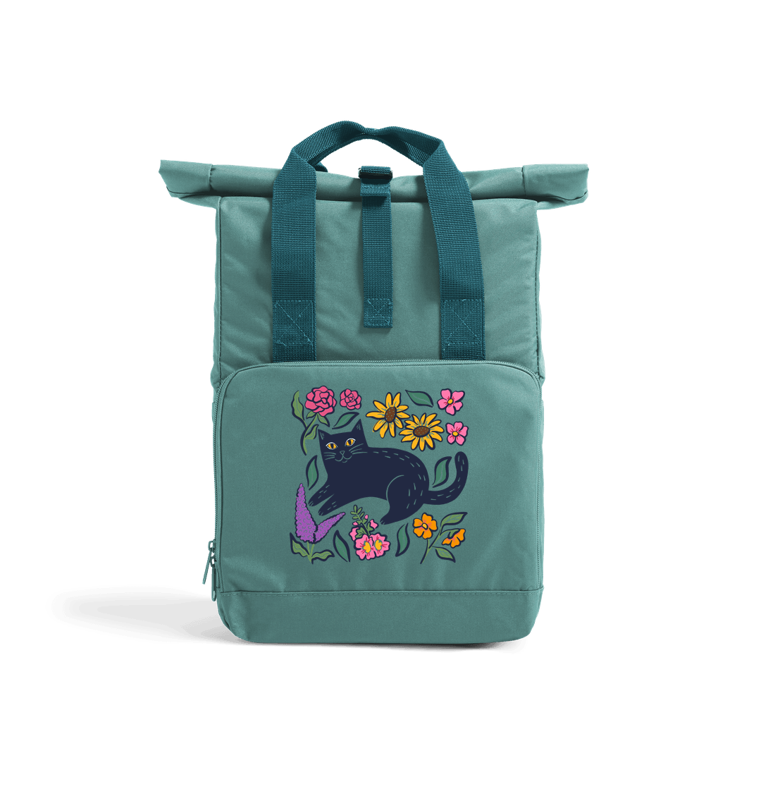 Spring Roll Cat Spring Cats Roll Top Backpack