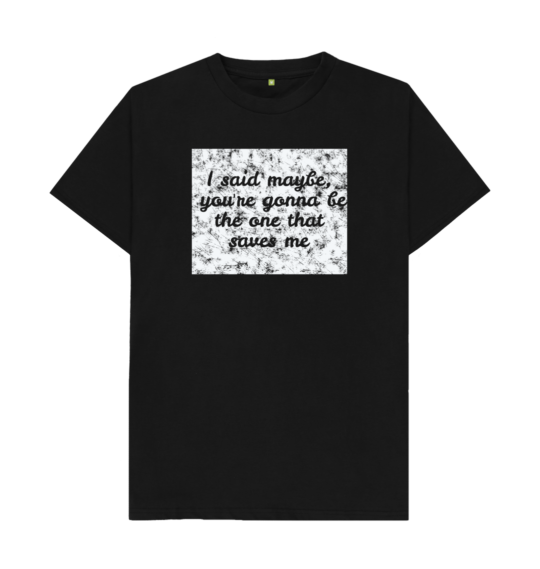 Oasis inspired Wonderwall lyrics t-shirt
