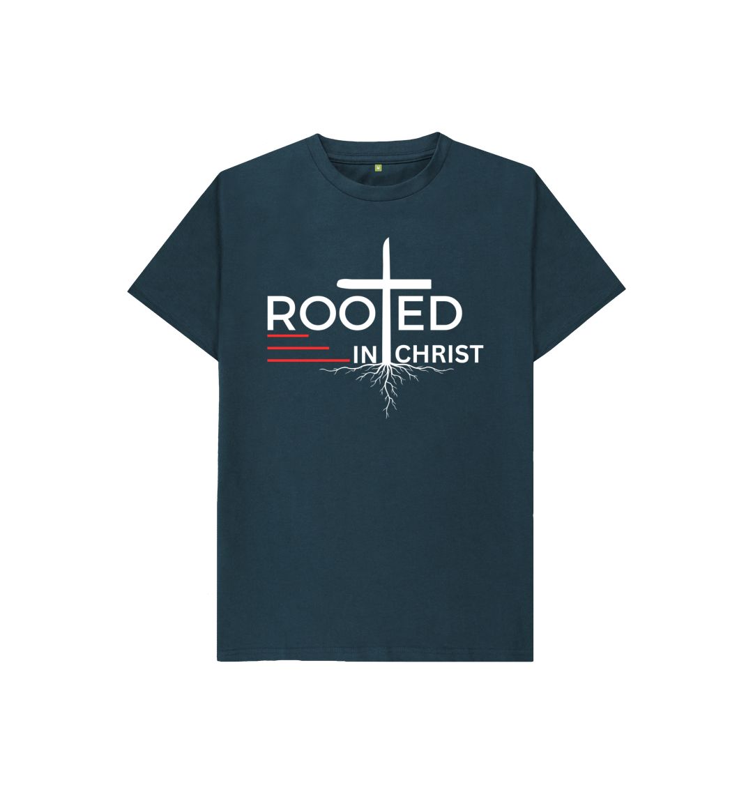 Colossians 2:7 - Rooted in Christ Organic cotton Kid's T-Shirt